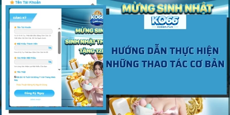 Hướng dẫn thực hiện các thao tác cơ bản